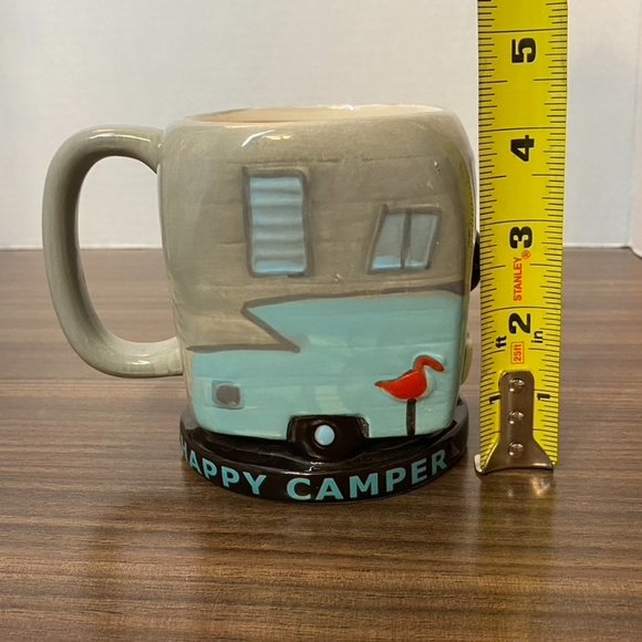 BigMouth Inc. ‘Happy Camper’ Coffee Tea Mug Cup Travel Trailer RV - Picture 8 of 10
